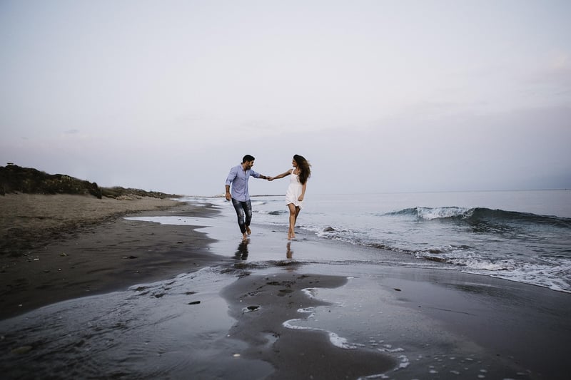 Beach Night Wedding
